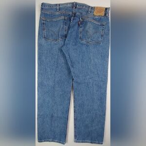 Vintage Y2K Levis 501 Button Fly Jeans Mens Size 42x32 Blue Denim